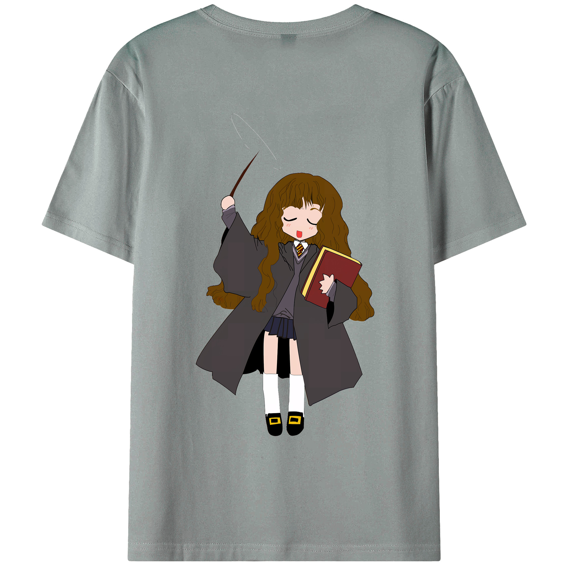 （画像用） Harry Potter ハリー・ポッターシリーズ 綿100％ メンズ半袖Tシャツ（バックプリント） 通気性